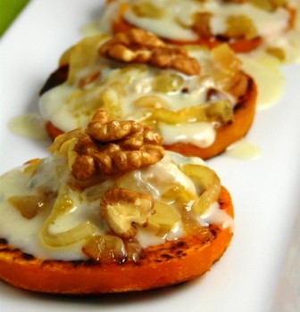 Calabazas con nueces al gorgonzola